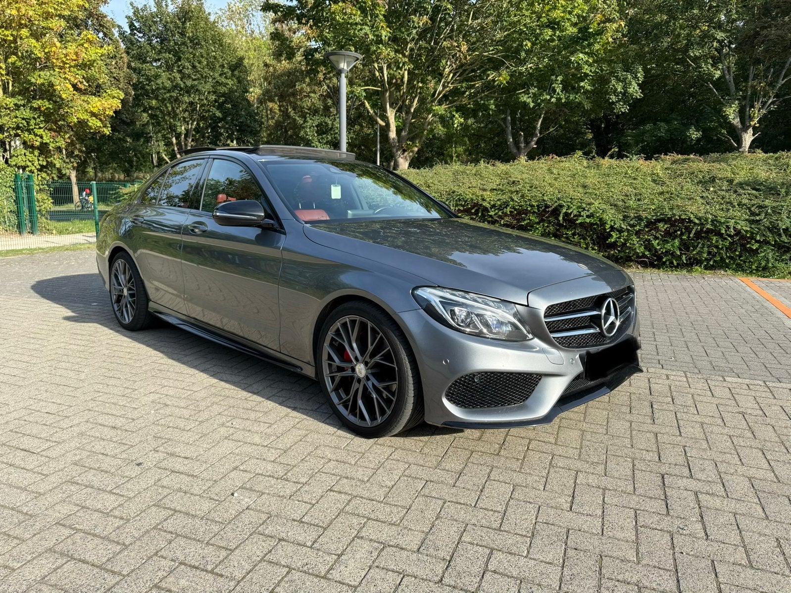 Mercedes-Benz C200 Full AMG kit brabus, Autos, Cuir, Argent ou Gris, Euro 6, Entreprise