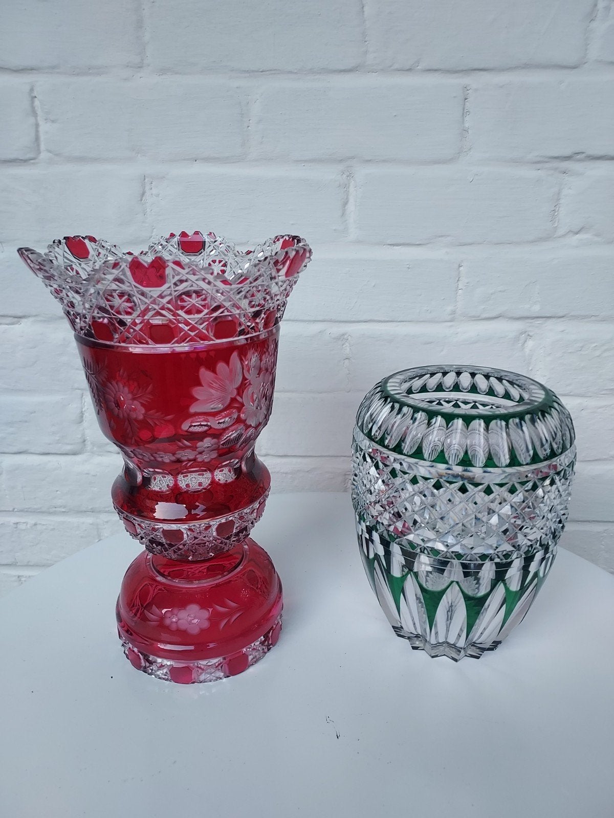 2 vase cristal, Enlèvement ou Envoi