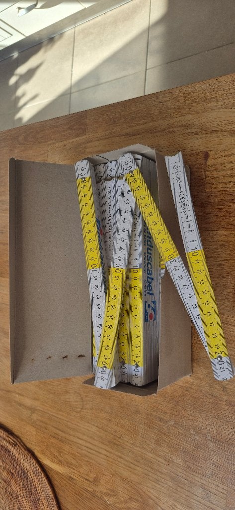 Lot / Boîte de 10 mètres pliants [Bois] 2 m, Enlèvement, Comme neuf