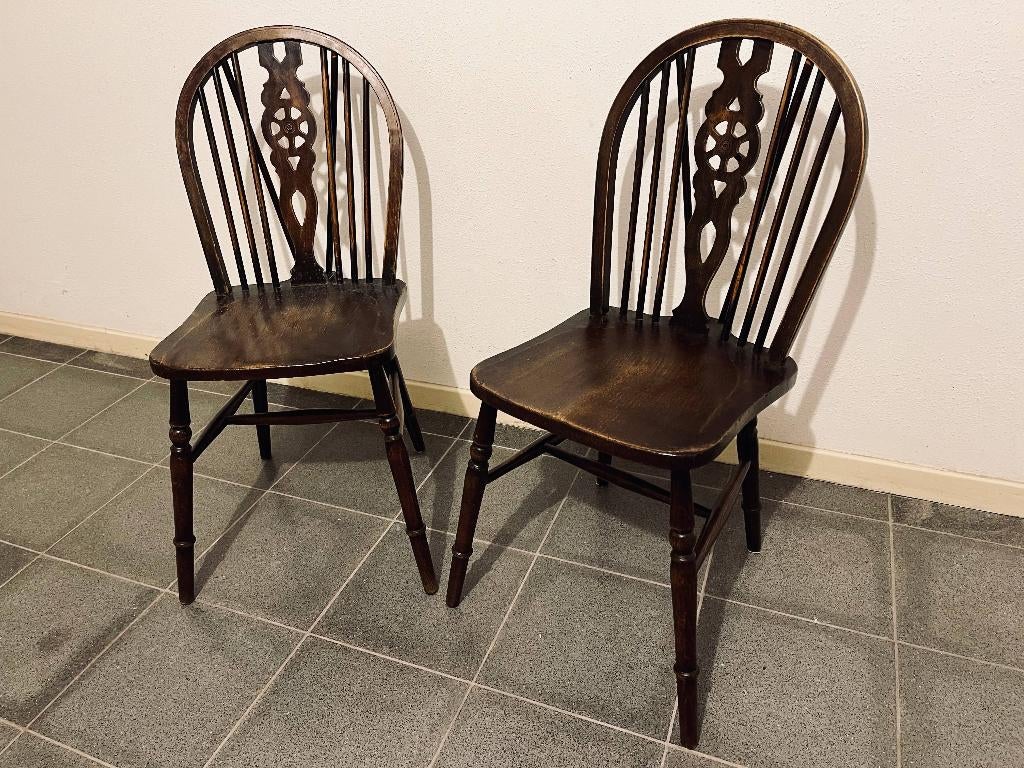 RARE : deux chaises Windsor à dos roulant, Enlèvement