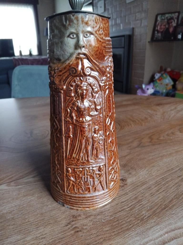 Wijnkan.    Bierkan         duits  rond jaar 1600, Antiek en Kunst, Ophalen of Verzenden