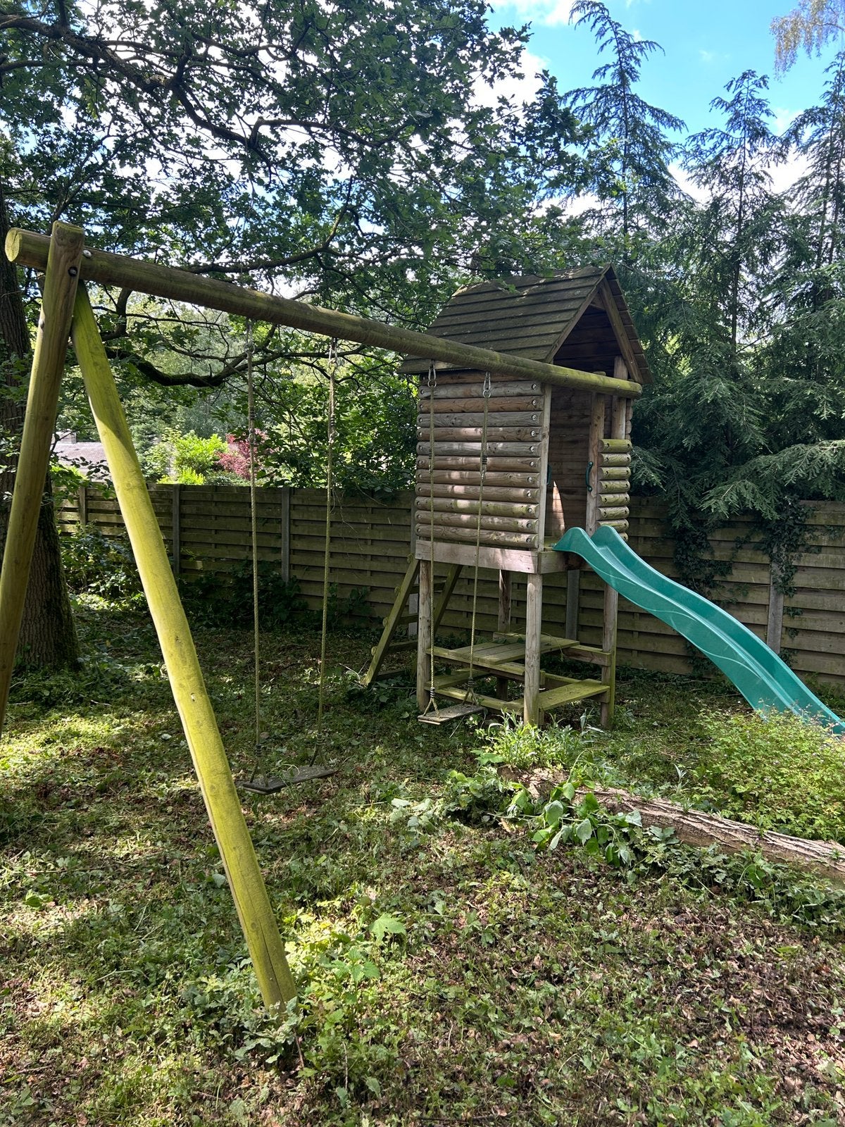 Tekoop speeltuin, Ophalen, Gebruikt