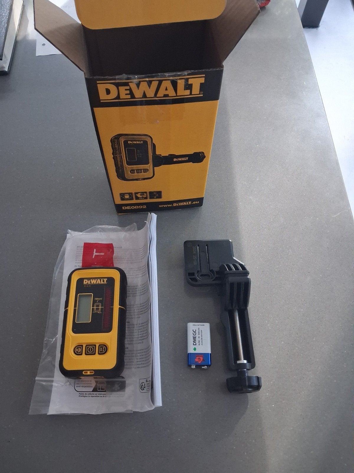 De walt ontvanger voor laser nieuw in doos, Doe-het-zelf en Bouw, Meetapparatuur, Ophalen