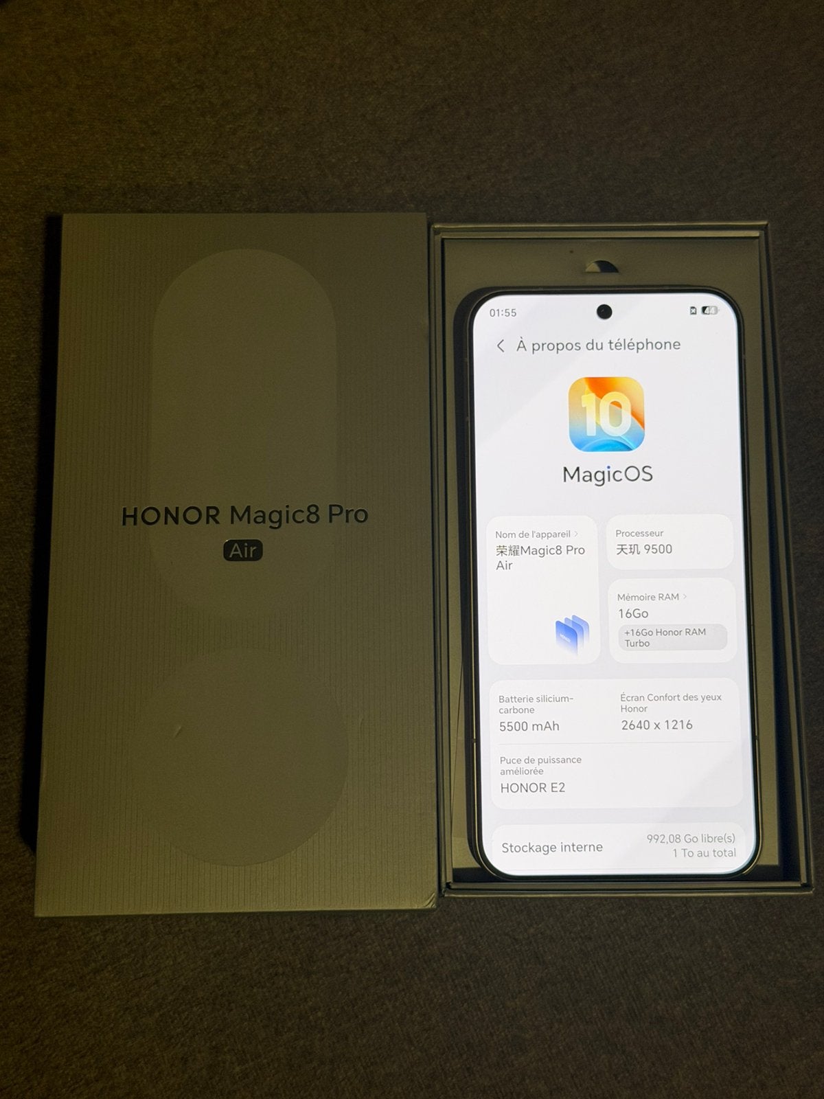 Honor magic 8 pro Air 1tb !, Télécoms, Téléphonie mobile | Marques Autre, Enlèvement, Comme neuf