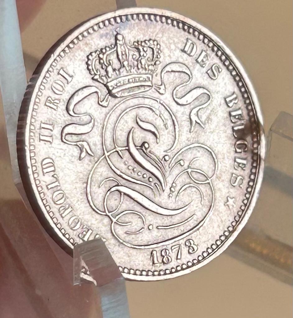1 cent 1873 leopold 2, Ophalen of Verzenden