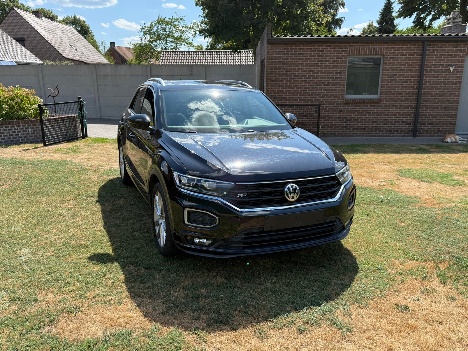 vw t-roc 1.5tsi dsg, Auto's, Stof, 4 cilinders, Zwart, 5 deurs