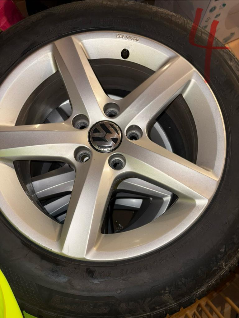 Jante 5/112 en 16p, Ophalen, 16 inch, All Season, Band(en)