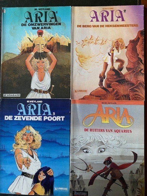 Aria Strips x15, Boeken, Gelezen, Ophalen of Verzenden, Michel Weyland, Meerdere stripboeken
