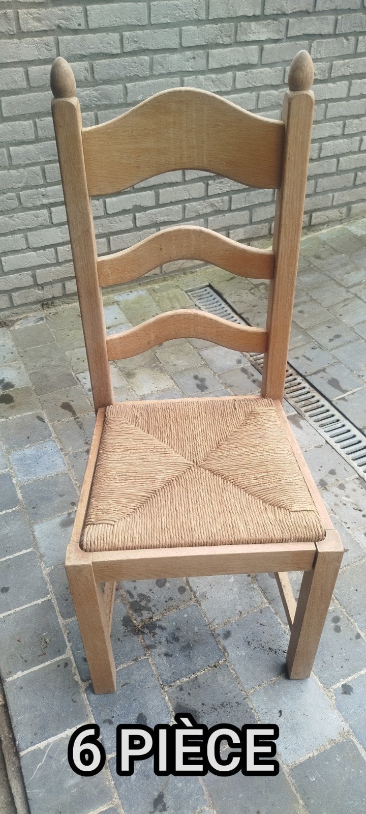 à vendre 6  siège en bois. pour salle à manger., Ophalen, Hout