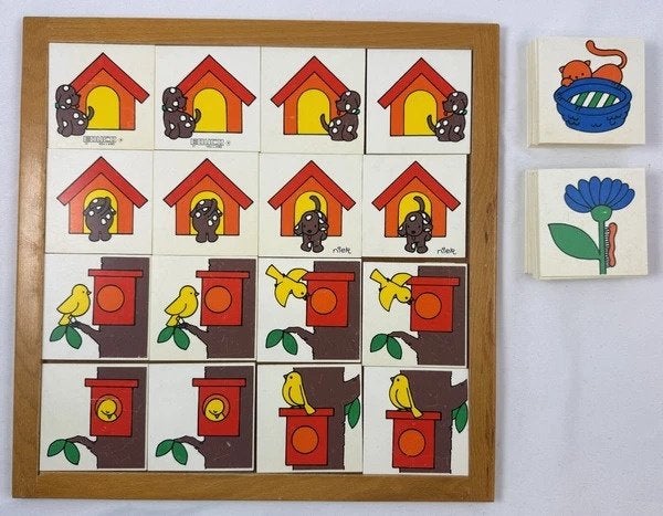 Educo Memory Memo Ordening Educatief Spel Juiste Volgorde, Kinderen en Baby's, Verzenden, Zo goed als nieuw