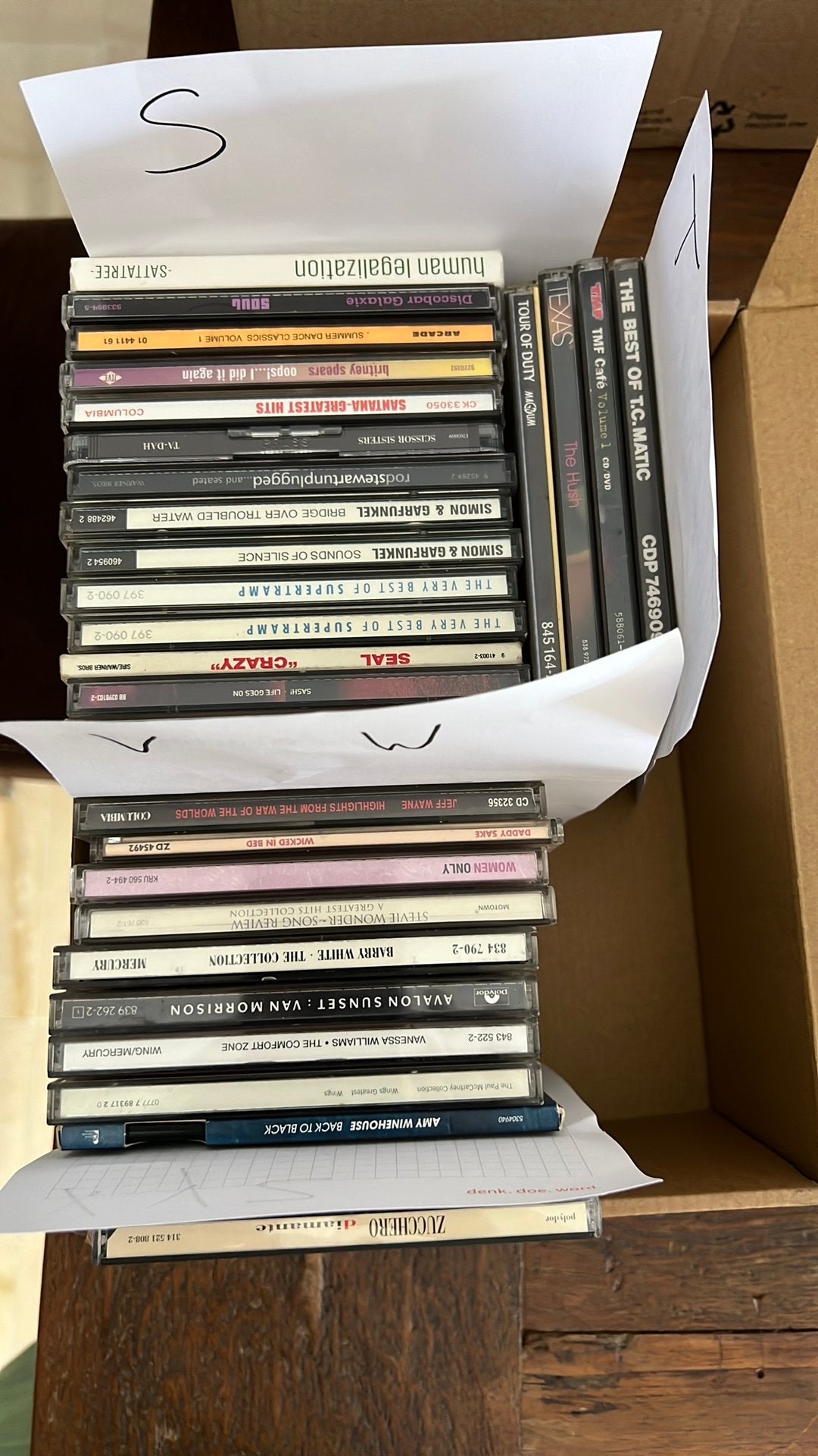 CD de S à Z, Enlèvement, Comme neuf