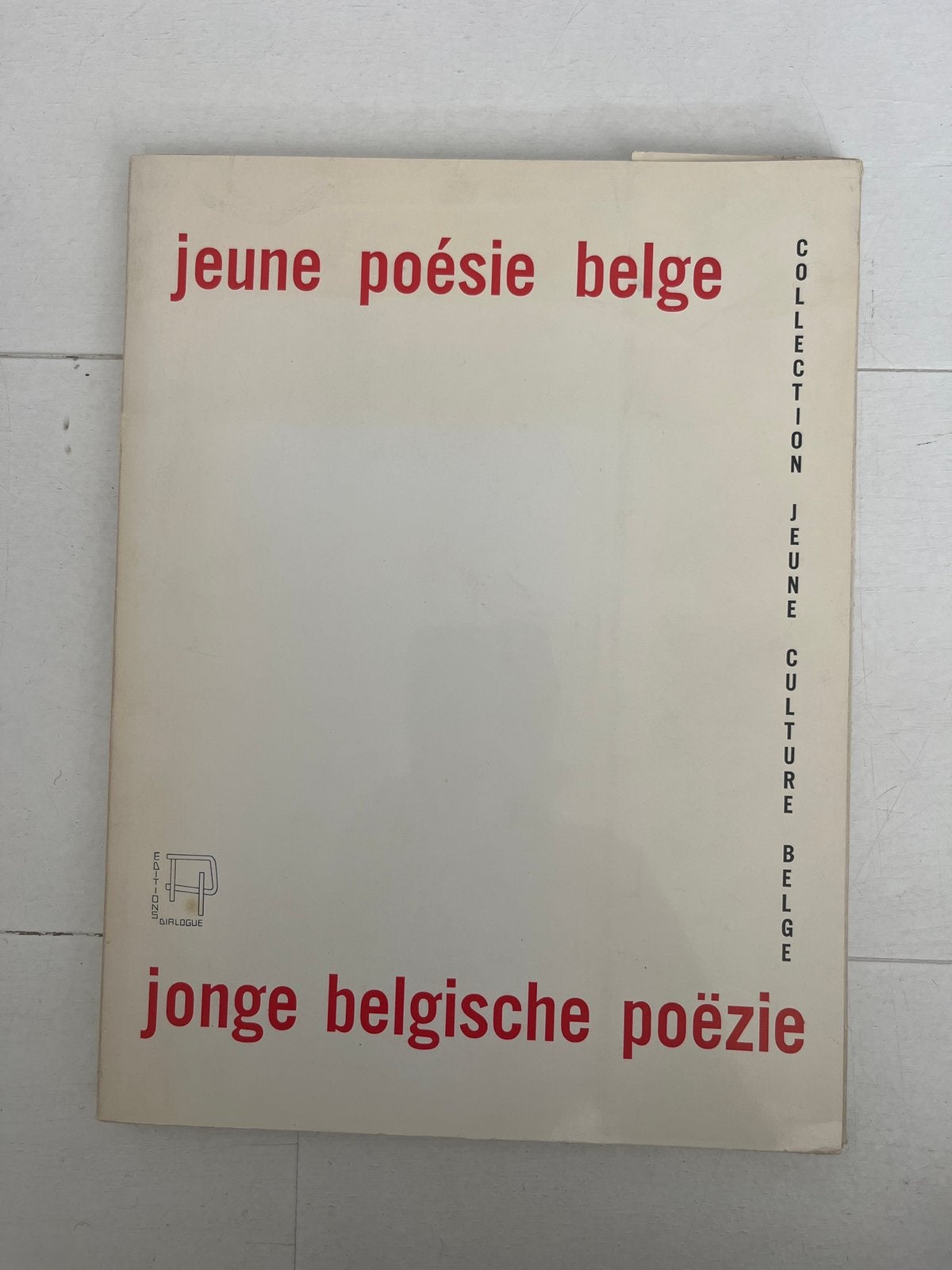 Jonge Belgische poëzie / Jeune poésie belge, Boeken, Verzenden, Gelezen, Meerdere auteurs