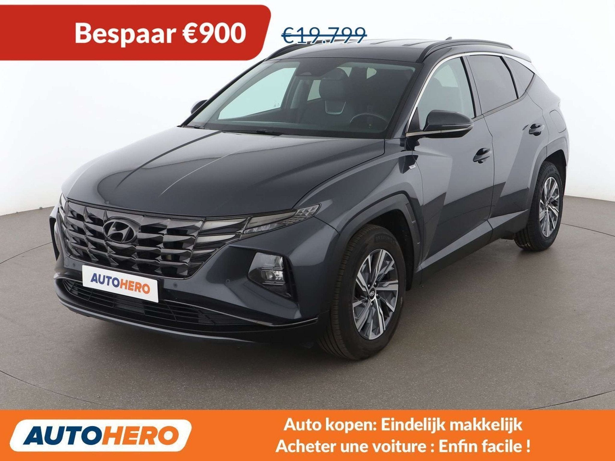 Hyundai Tucson 1.6 CRDi Mild-Hybrid Prime 2WD (bj 2021), Auto's, Gebruikt, Adaptive Cruise Control, Leder, 5 deurs