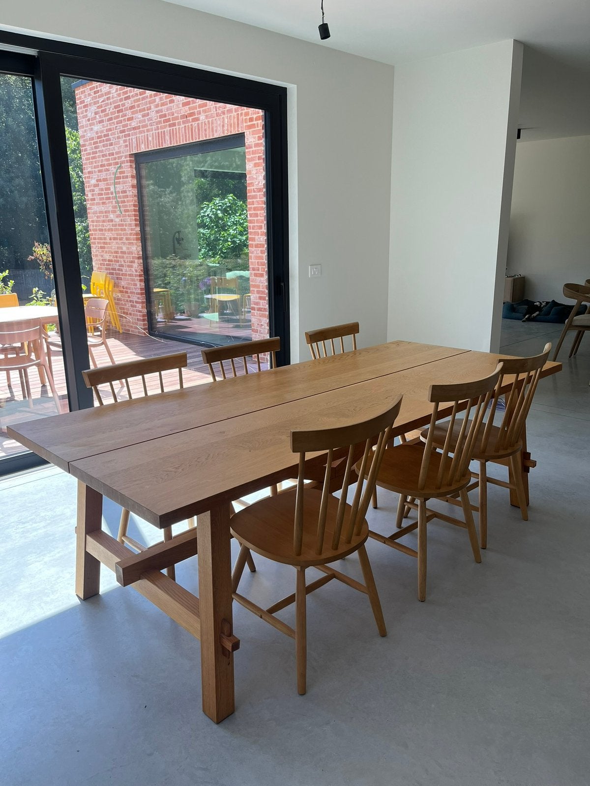 Tafelset, Ophalen, Gebruikt, 100 tot 150 cm, Eikenhout