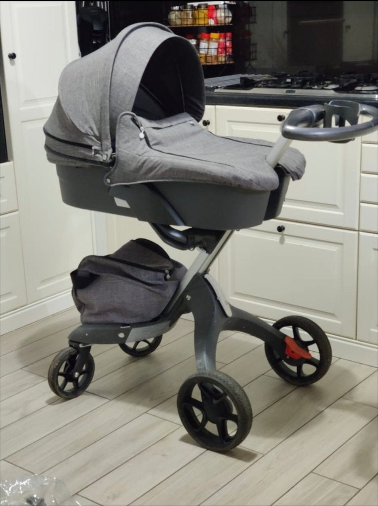 Complete kinderwagen stokke, Kinderen en Baby's, Ophalen, Gebruikt, Kinderwagen, Met autostoeltje