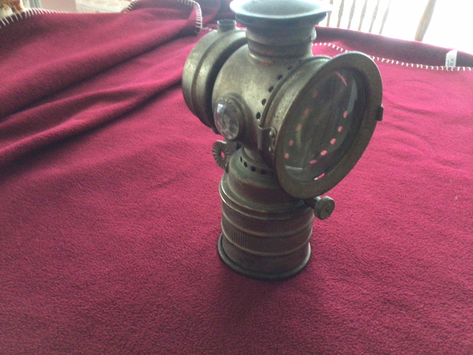 Antieke fietslamp carbid, Antiek en Kunst, Ophalen
