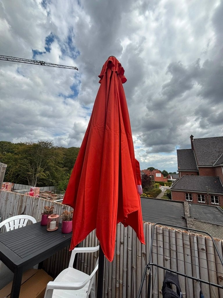 Kingsleeve parasol 3 meter, Ophalen, Kantelbaar, Nieuw, 2 tot 3 meter