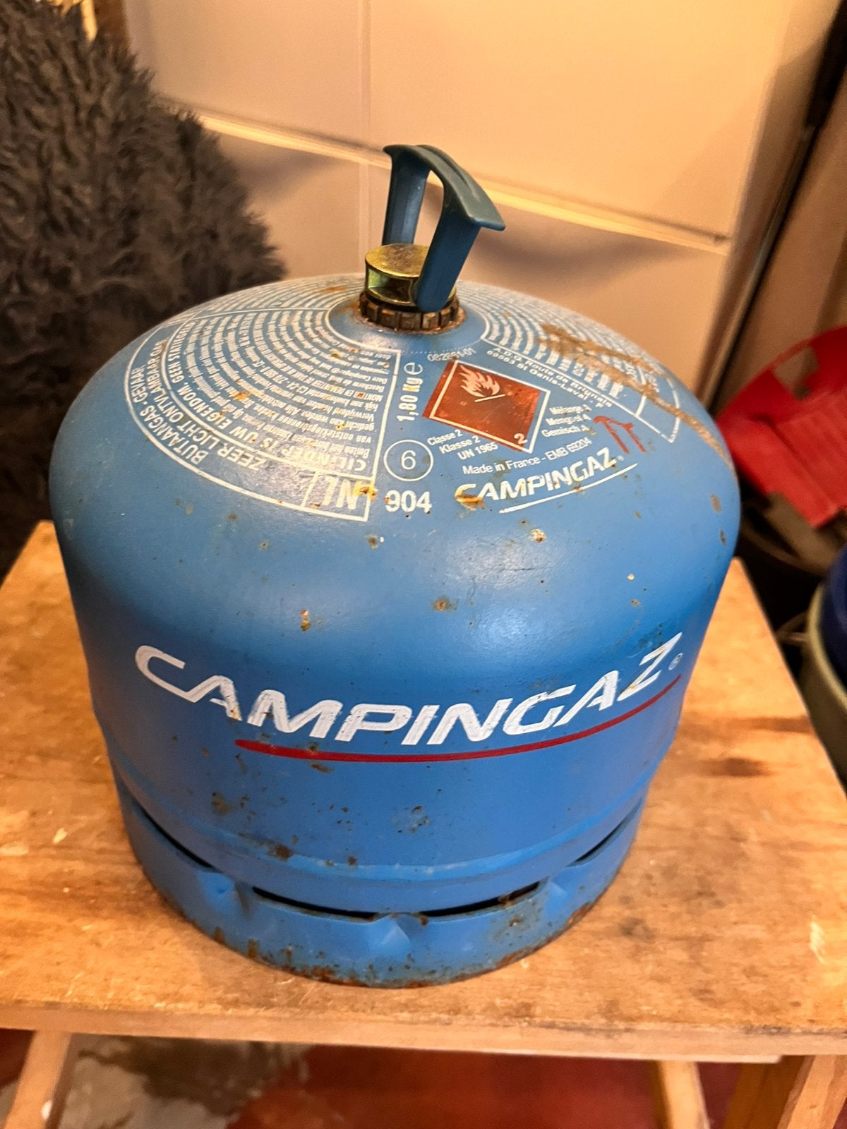 Campingaz 904 Gascylinder gascartouche, Ophalen, Gebruikt