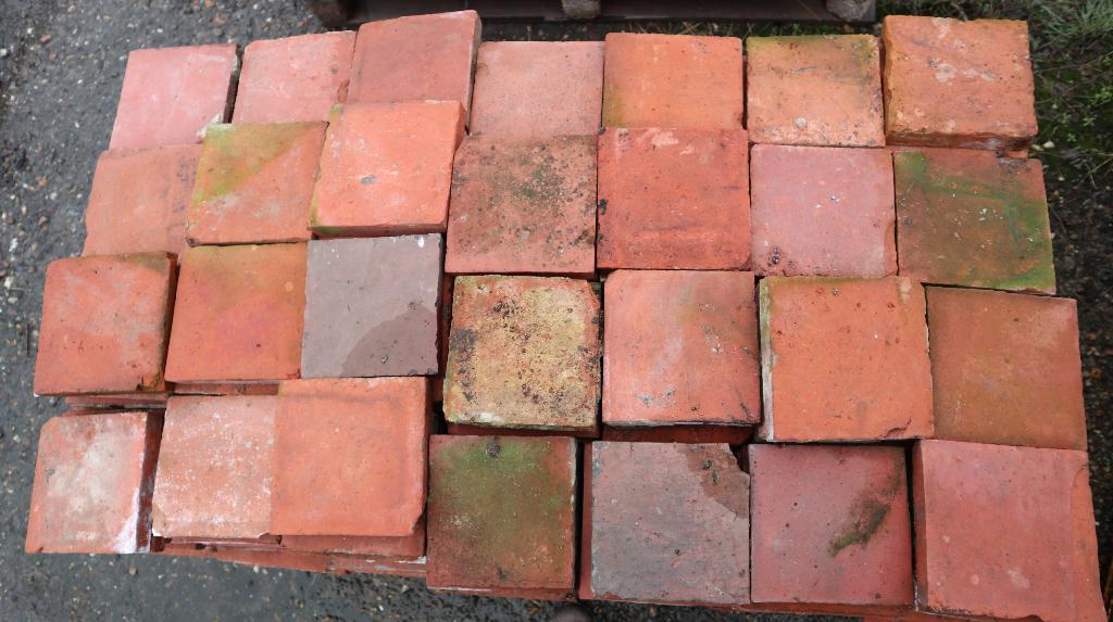 Gerecupereerde terracotta tegels / Estriken - Handgevormd, Enlèvement, Utilisé, 10 m²² ou plus, Autres types
