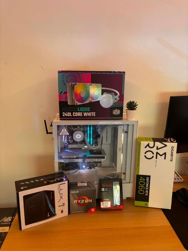 Gaming PC RTX 4060 | Ryzen 5 | 16GB RAM | NZXT H5 Flow White, Computers en Software, Desktop Pc's, Zo goed als nieuw, Gaming, Custom build