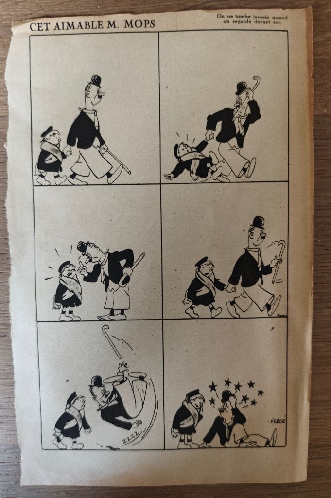 Hergé page issue de l agenda 1932 au bon marché, Enlèvement ou Envoi, Utilisé, HERGE