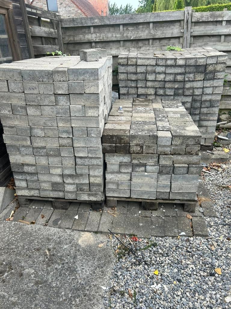 Betonklinkers, Tuin en Terras, Tegels en Klinkers, Ophalen, Gebruikt, 10 m² of meer, Klinkers