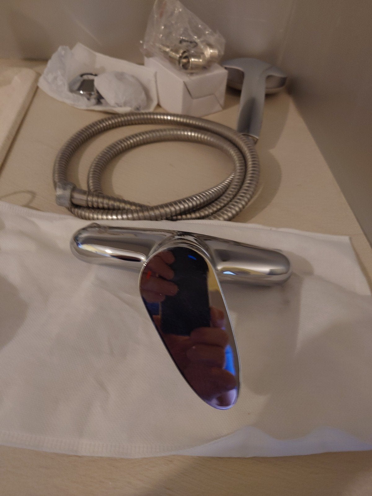 douchekraan, Enlèvement, Utilisé, Chrome, Douche
