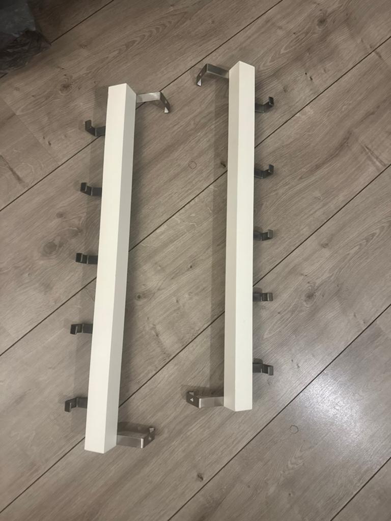 2 Kapstokken ikea /TJUSIG Deur-/wandhanger, wit, 60 cm, Huis en Inrichting, Woonaccessoires | Kapstokken, Ophalen of Verzenden