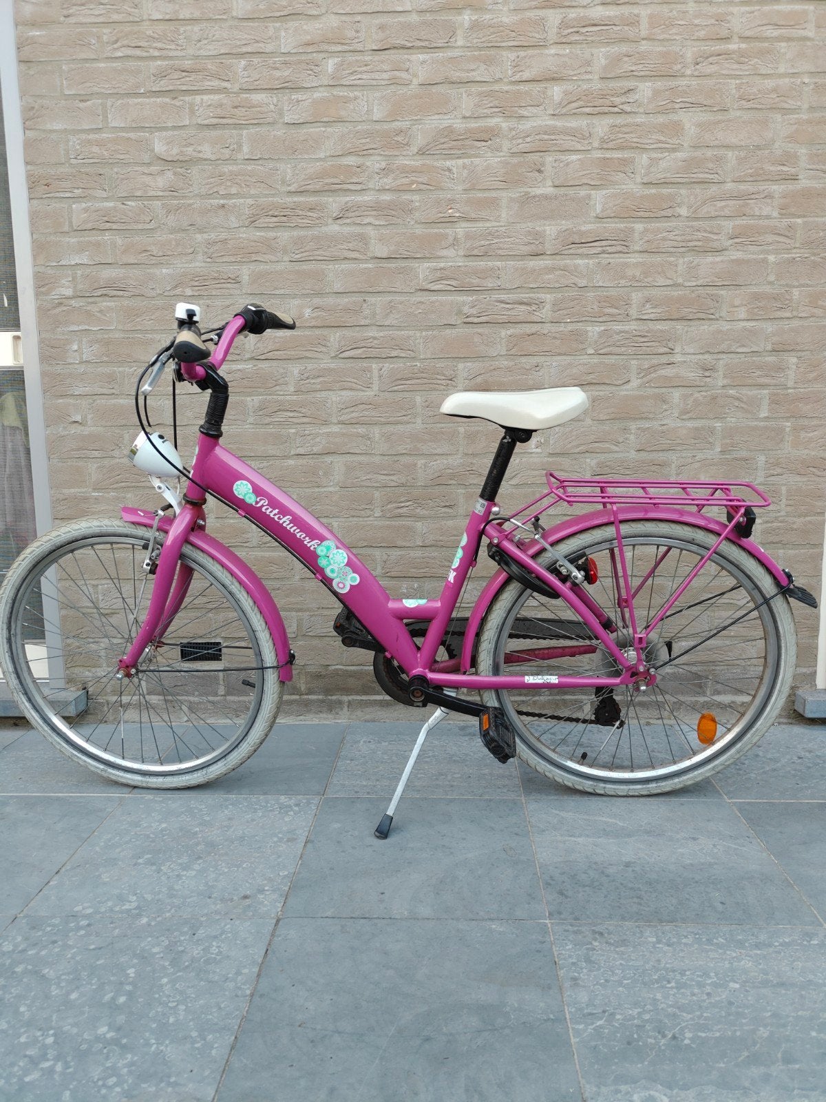 Paarse kinderfiets 24inch BFK, Fietsen en Brommers, Ophalen, Versnellingen, BikeFun Kids (BFK), Schijfrem