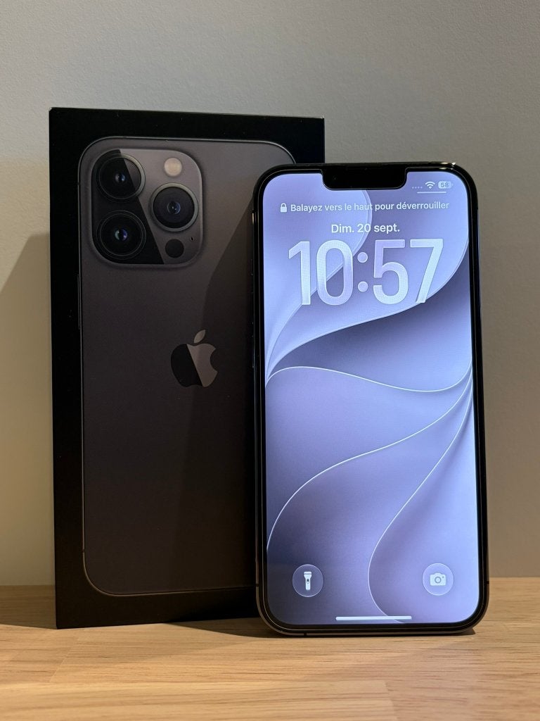 iPhone 13 Pro 128Go Graphite - état nickel + boîte, Télécoms, 83 %, 128 GB, Gris, Comme neuf