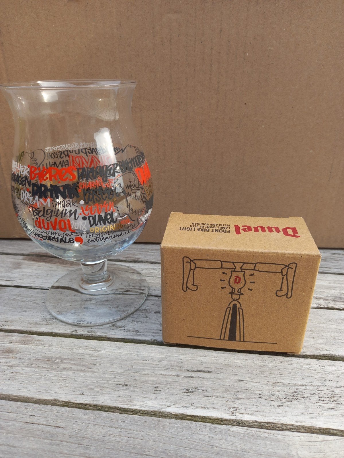 Duvel glas en voorlicht led, Verzamelen, Ophalen of Verzenden