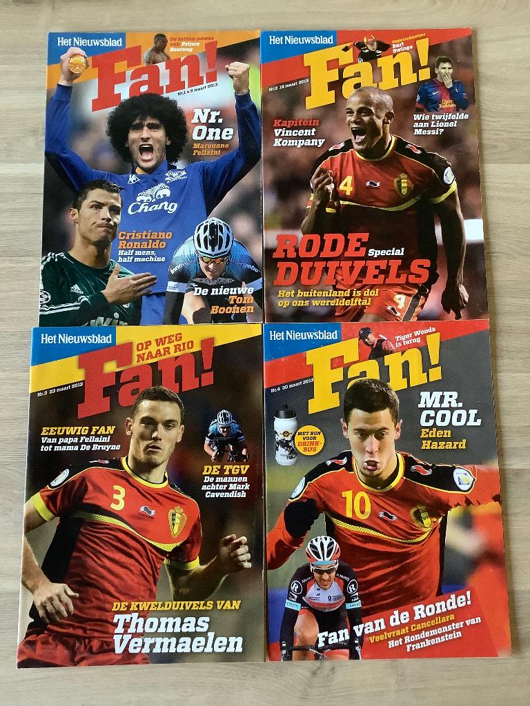 Voetbalmagazine FAN - nummer 1 tem 8 - 2013, Ophalen of Verzenden, Zo goed als nieuw, Het Nieuwsblad, Balsport