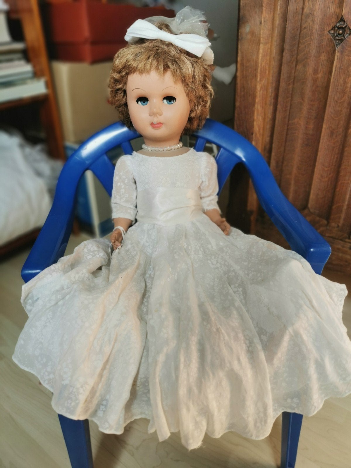 Belle poupée de mariée ancienne Rati, Collections, Enlèvement ou Envoi