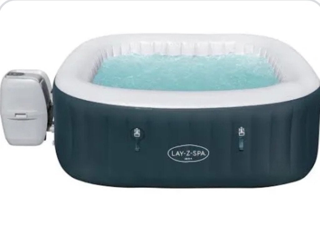 Lay z spa Ibiza jacuzzi, Tuin en Terras, Bubbelbaden en Hottubs, Ophalen, Zo goed als nieuw, Afdekzeil, Opblaasbaar
