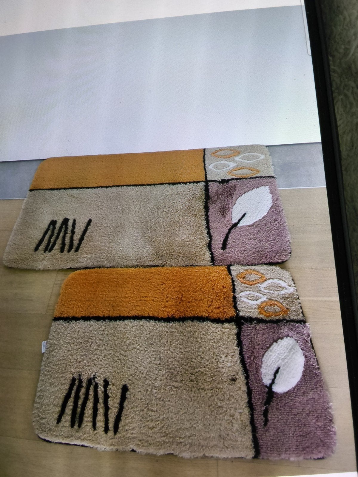 2 stuks badkamer tapijt, Ophalen