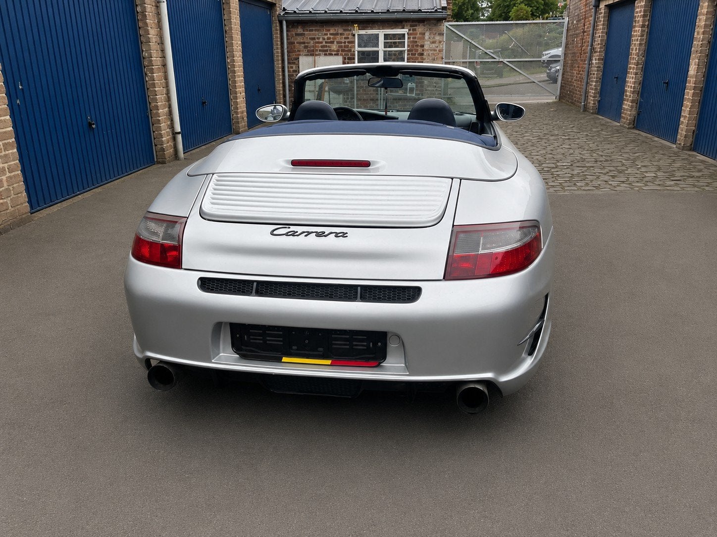 Porsche 911 GT look, Auto's, Porsche, Particulier, Lederen bekleding, Cabriolet, Handgeschakeld, Zilver of Grijs, Blauw, Leder