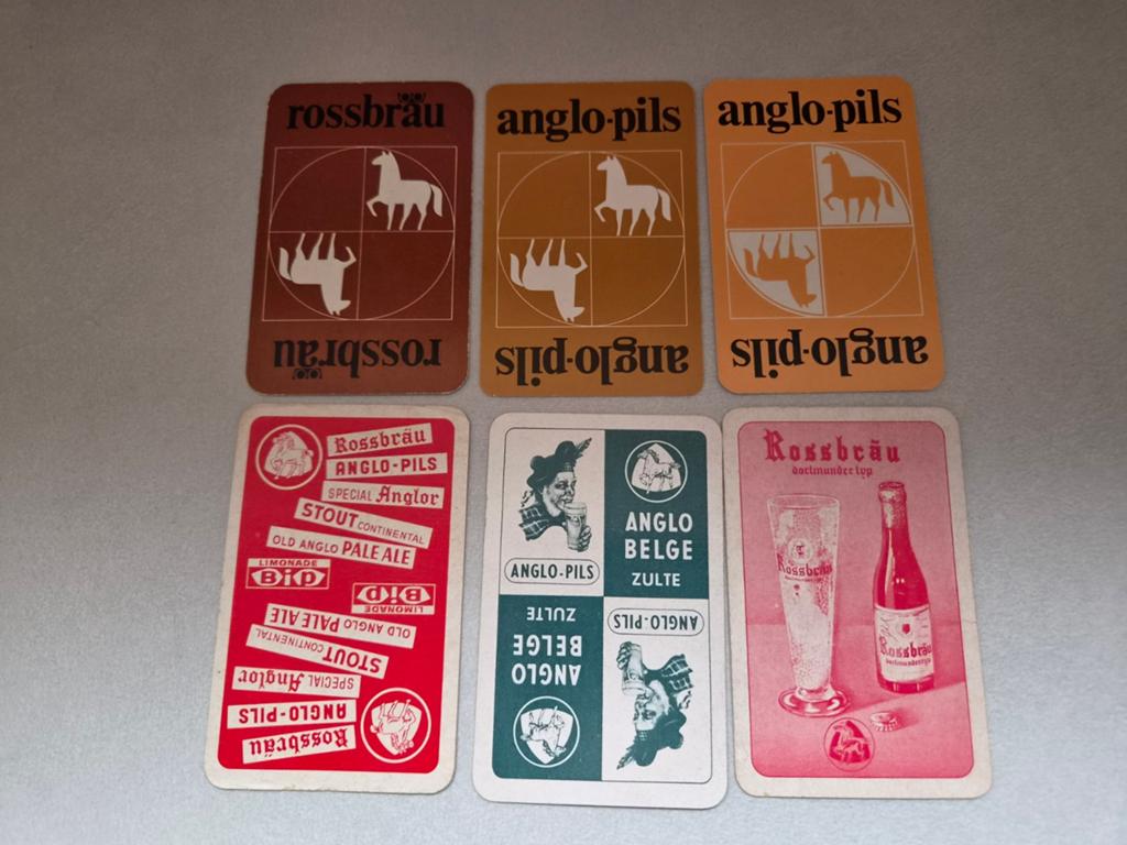 6 speelkaarten  ANGLO- BELGE JOKERS, Verzamelen, Ophalen of Verzenden