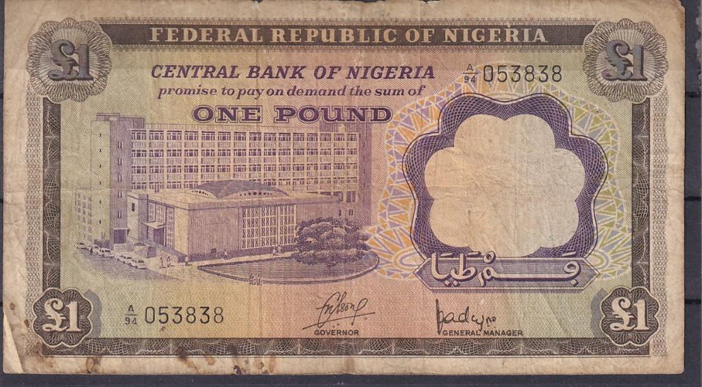 Nigeria 1 pound, Ophalen of Verzenden, Nigeria, Los biljet