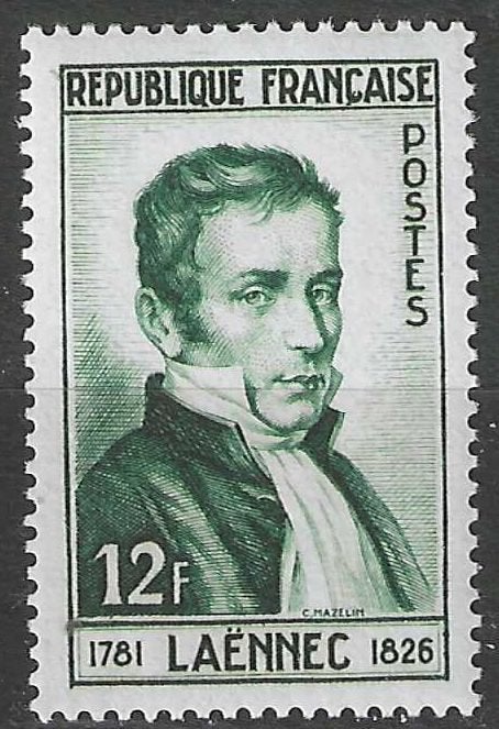 Frankrijk 1952 - Yvert 936 - Dokter Rene Laennec (PF), Verzenden, Postfris