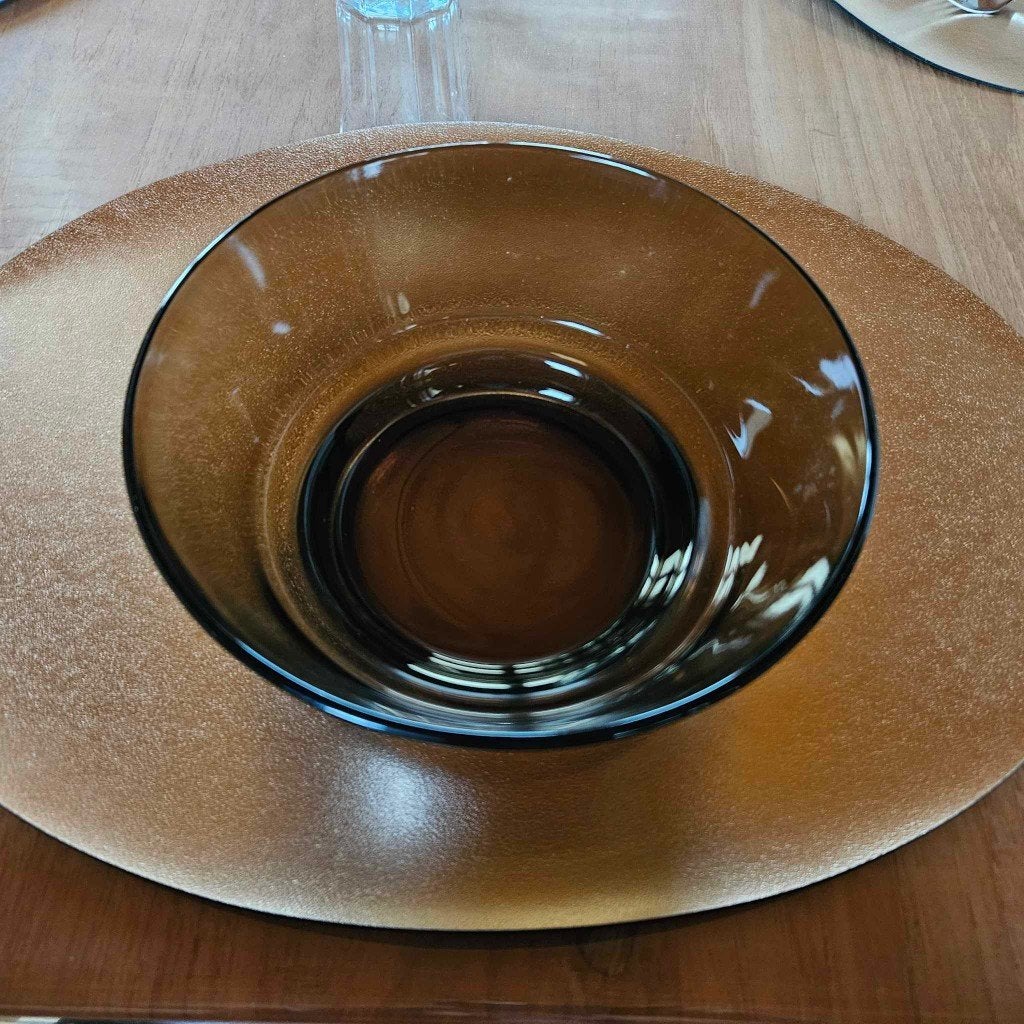 Plat en verre fumé brun neuf, Ophalen of Verzenden, Nieuw, Glas, Kom(men)