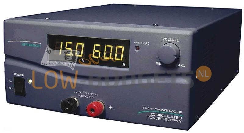 Maas SPS-9600 Schakelvoeding 60A Instelbaar 1-15V, Envoi