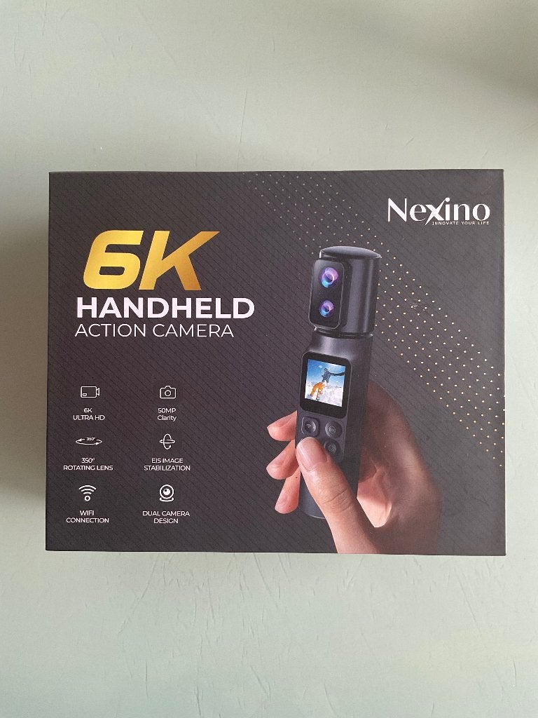 Action camera Nexino 6K, Audio, Tv en Foto, Videocamera's Digitaal, Nieuw, Full HD, Geheugenkaart, Camera
