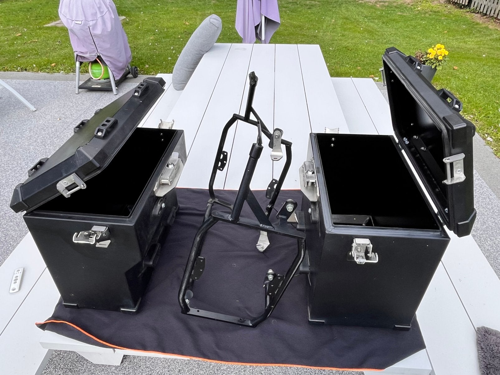 Valises pour BMW GS 1200 / 1250 + Fixations moto, Musique & Instruments, Enlèvement ou Envoi, Comme neuf