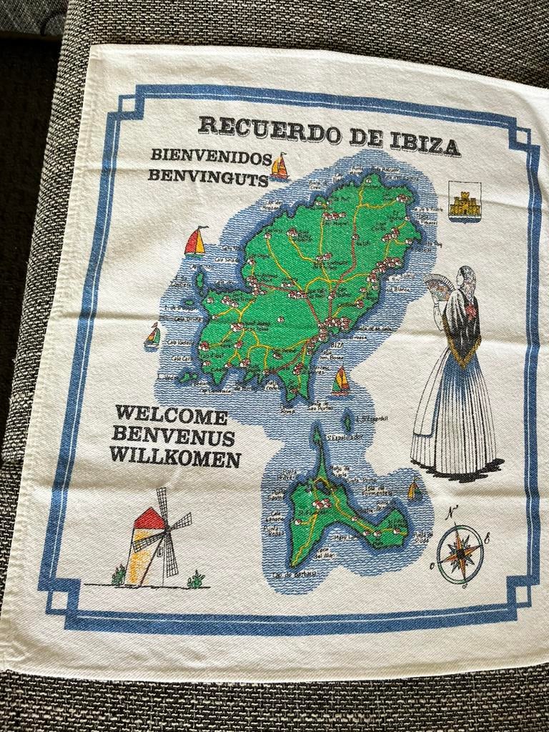 Groot keukendoek Ibiza, Huis en Inrichting, Ophalen of Verzenden, Gebruikt, Overige vormen