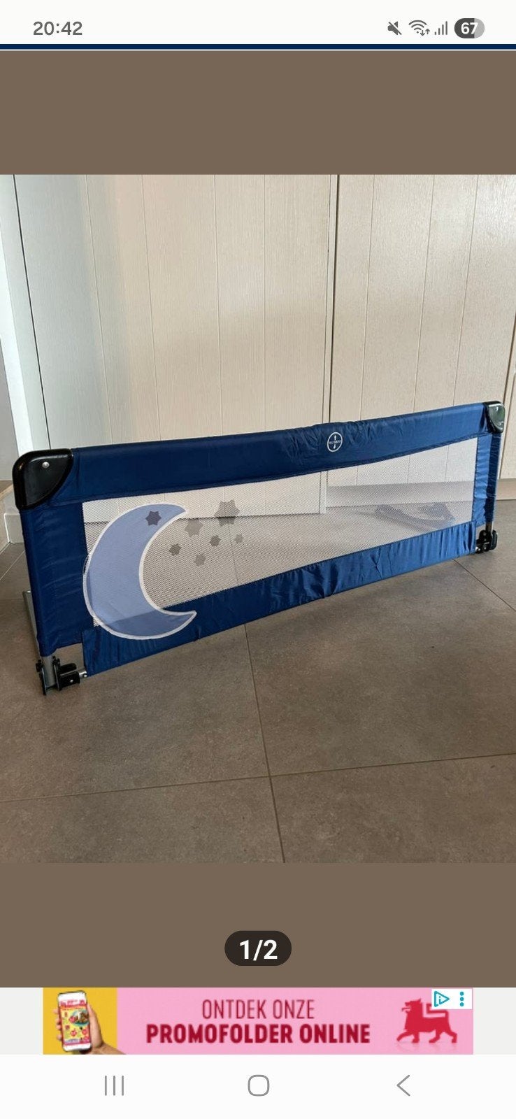 Bedhekje 120cm op 45 cm, Kinderen en Baby's, Kinderkamer | Bedden, Ophalen