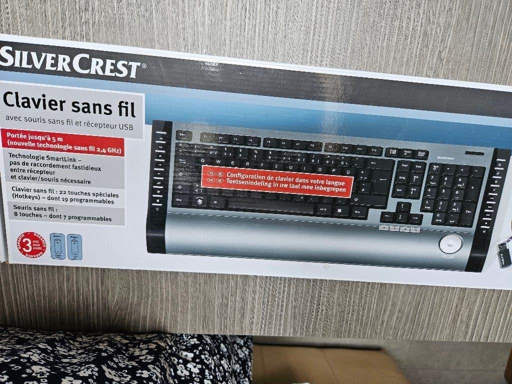 toetsenbord draadloos, Informatique & Logiciels, Azerty, Comme neuf, Enlèvement, Silvercrest