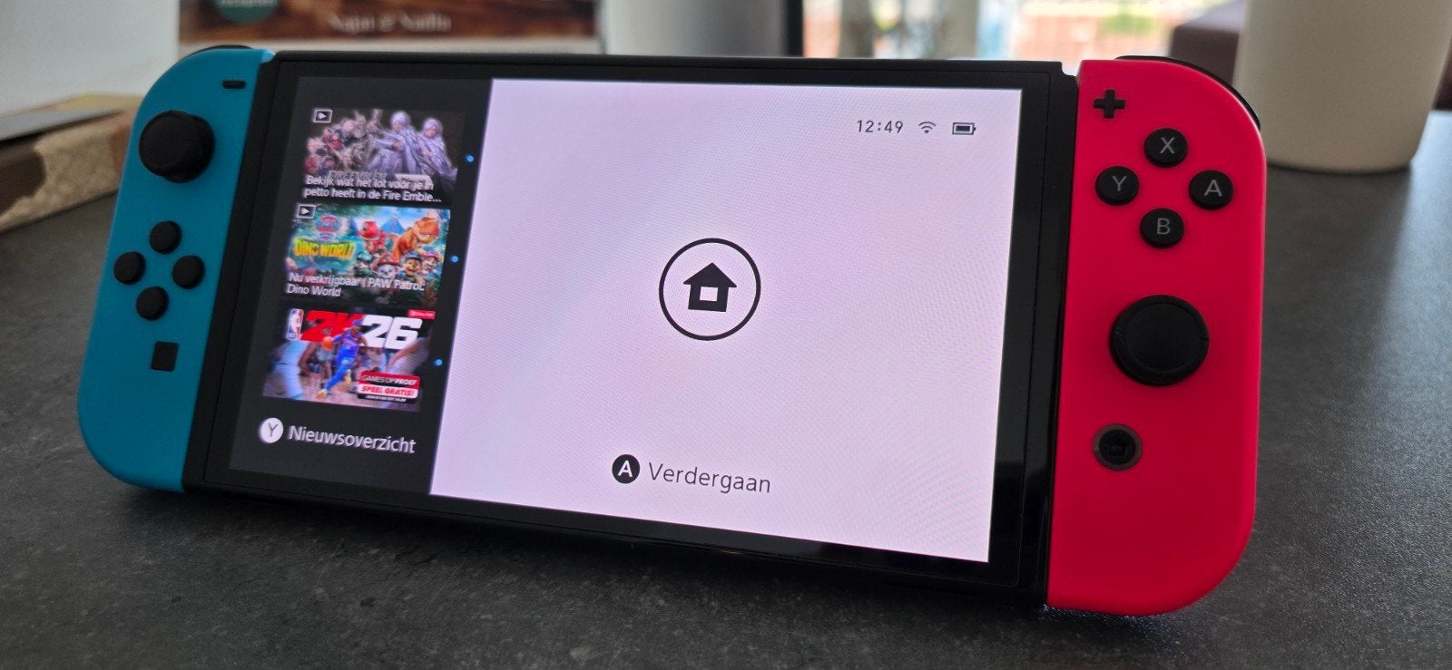 Nintendo Switch OLED + 2 games SUPER GOEDE STAAT, Ophalen of Verzenden, Zo goed als nieuw, Switch OLED