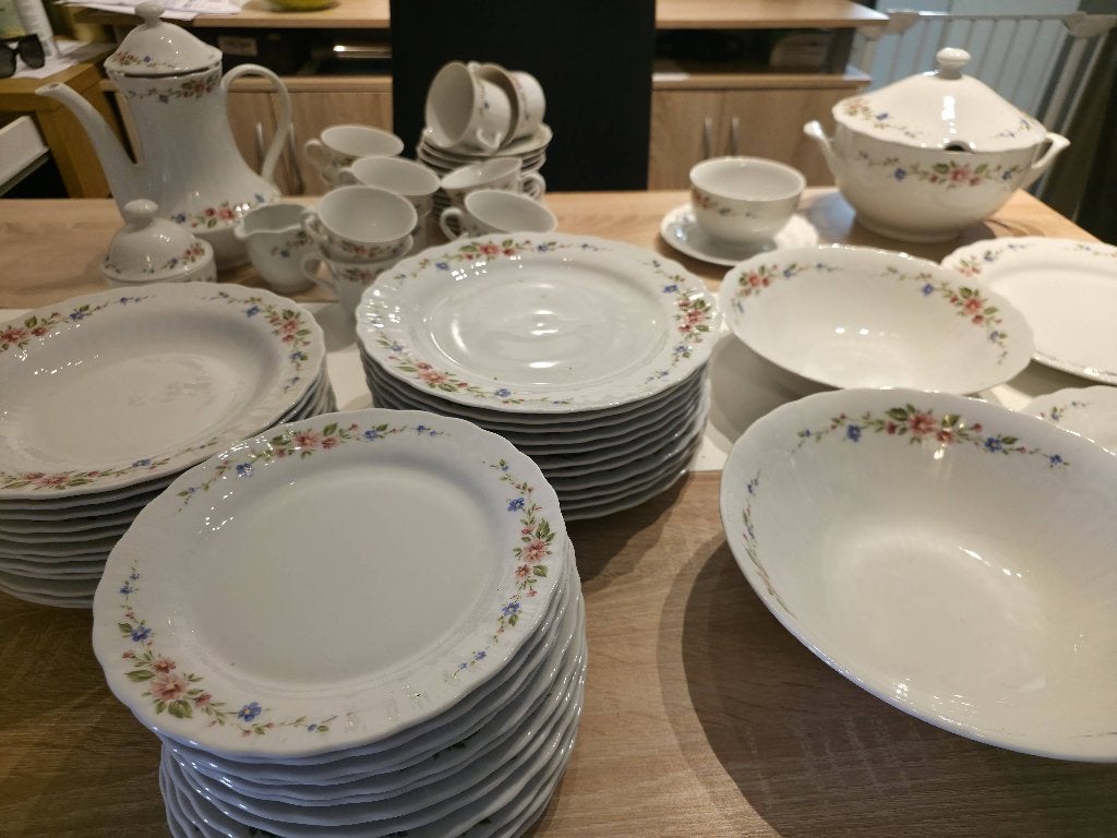 Service en porcelaine de Winterling - Bavière décor floral, Enlèvement, Utilisé