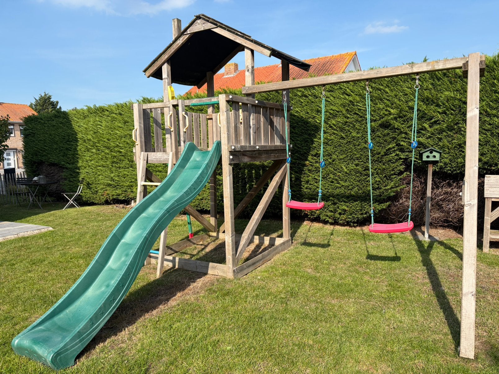 Speeltoestel met glijbaan en schommel, Ophalen, Gebruikt, Glijbaan