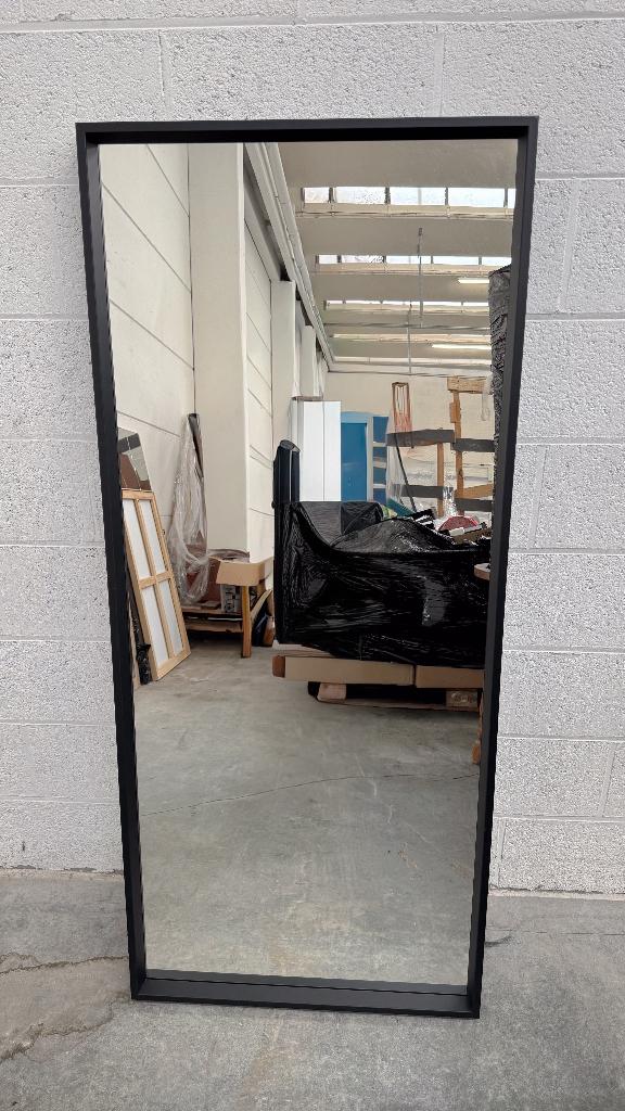 Spiegel, zwart, NISSEDAL, IKEA 65x150 cm, Ophalen, Rechthoekig, 50 tot 100 cm, 100 tot 150 cm